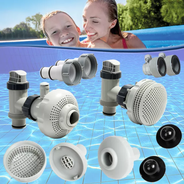 Intex Adapter Propfenset Anschlussset Pool Schwimmbad Schlauchanschluss