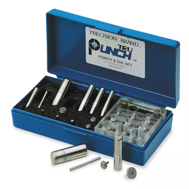 GRAINGER APPROVED 40110 Punch and Die Set,8pc,Tool Steel
