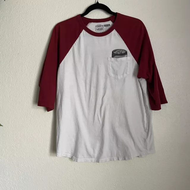 vans baseball tee shirt Large