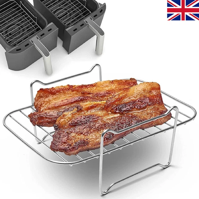 AIR FRYER RACK Double Basket Grill Sticks for Ninja Stainless Steel