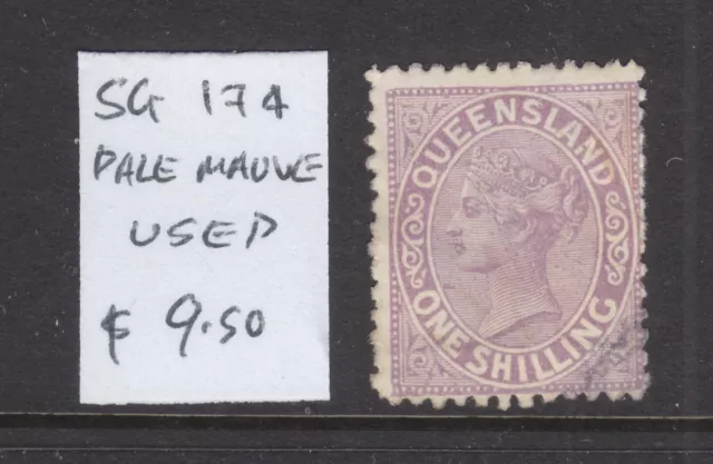 Qld Side Face Qv  1/  Pale Mauve  Sg 174  Fine Used