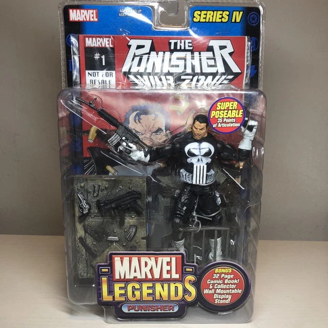 Marvel Legends Series IV The Punisher Warzone #1 Action Figure 2003 Toy Biz SEAL