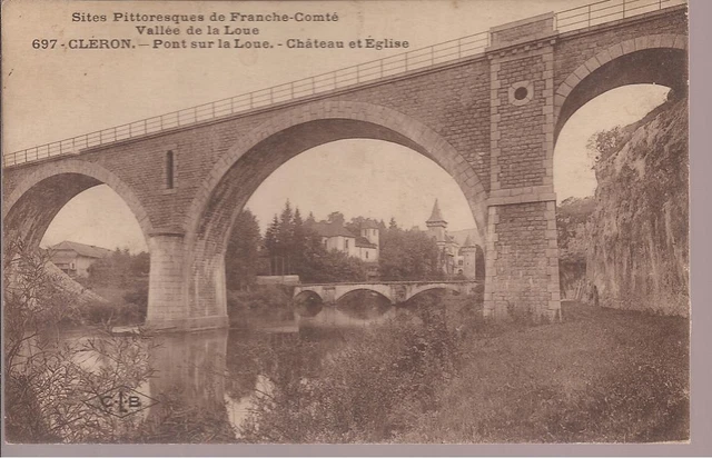 Cpa Cleron. Pont Sur La Loue. Vallee De La Loue...non Ecrite.. Be