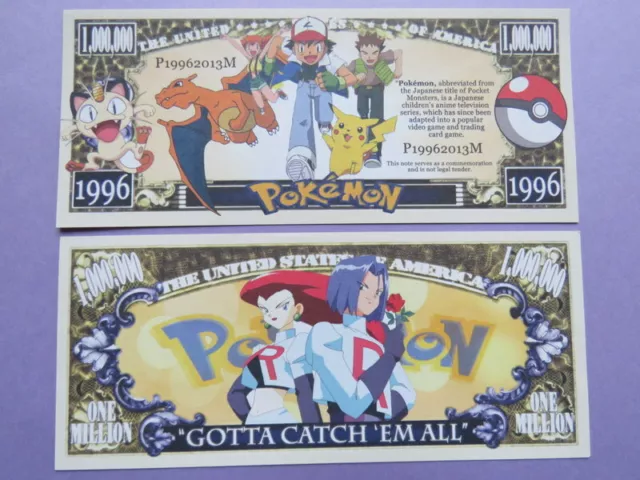 4 Factures : Pokemon Poche Monsters Show ~ Un Million Billet Dollar