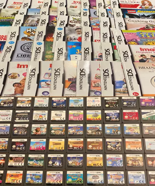 100s of NINTENDO DS/3DS Games - Genuine Cartridges + Booklets - BUY 5 GET 1 FREE