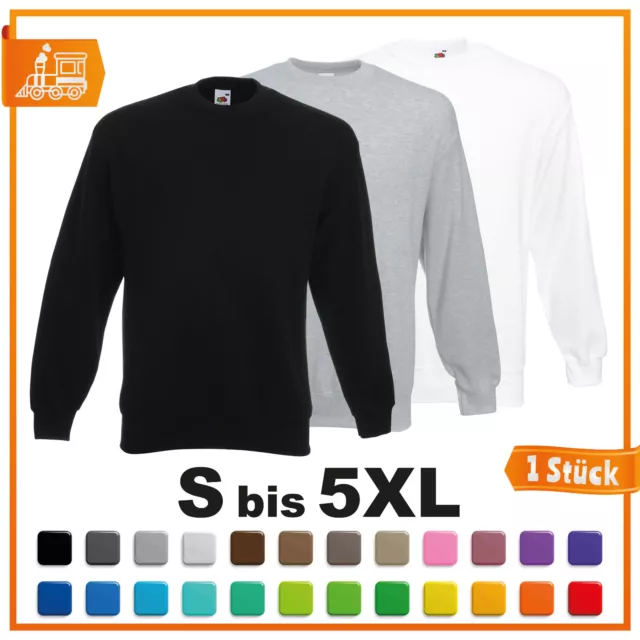 Fruit of the Loom Classic Set-In Sweatshirt Herren FOL Pullover Pulli bis 5XL