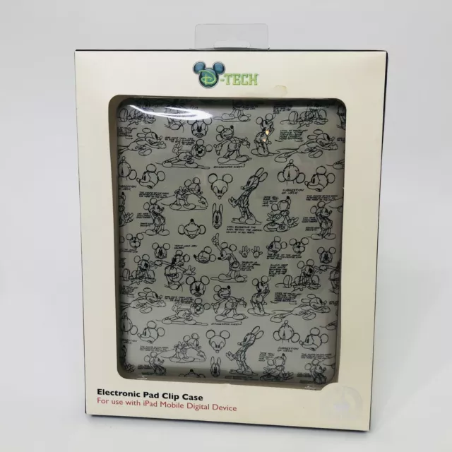 Disney Tech Electronic Pad Clip Case For iPad Mickey Design Brand New Doodle