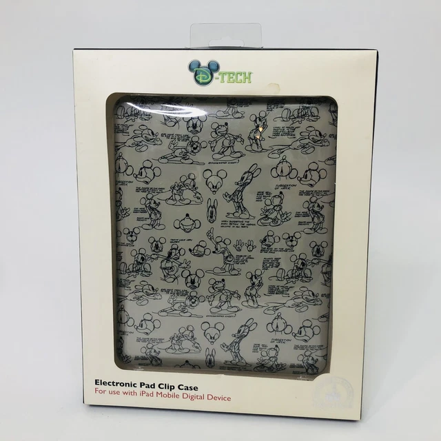 Disney Tech Electronic Pad Clip Case For iPad Mickey Design Brand New Doodle