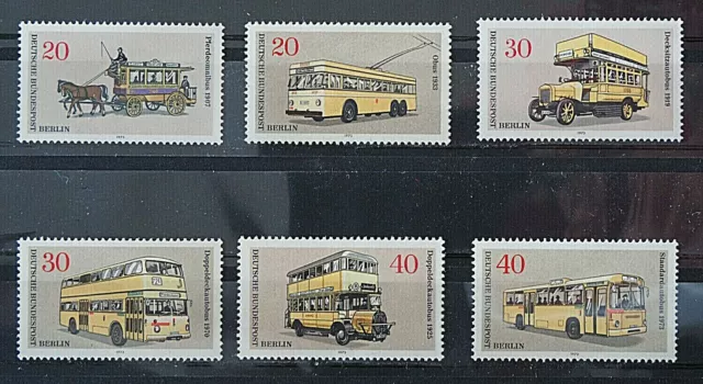 Berlin Michel Nr. 446-451 Postfrisch** (1973) Berliner Verkehrsmittel (II)