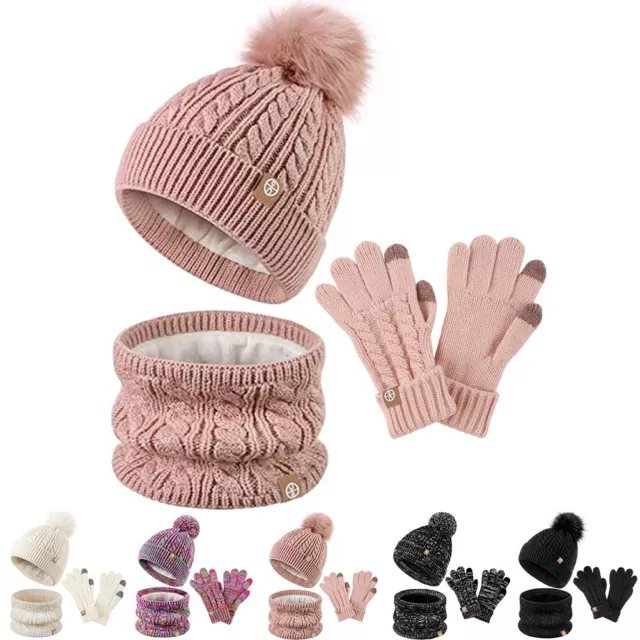 Ensemble chapeau, foulard et gants pour enfants