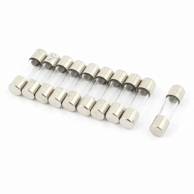 10 Pièces Medium Agissant Fusible En Verre 5x20mm 250V 50mA 0.05A