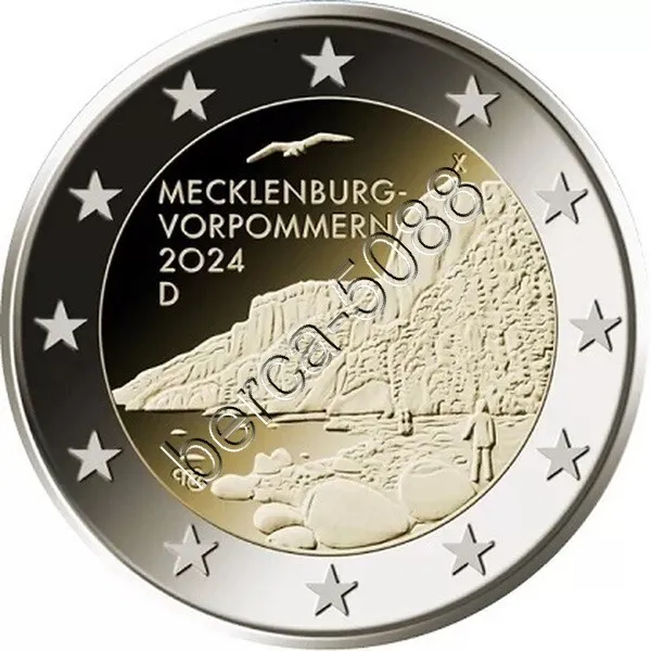 2  Euro Allemagne 2024 *  Mecklembourg  /Disponible  / Neuve De Rouleau