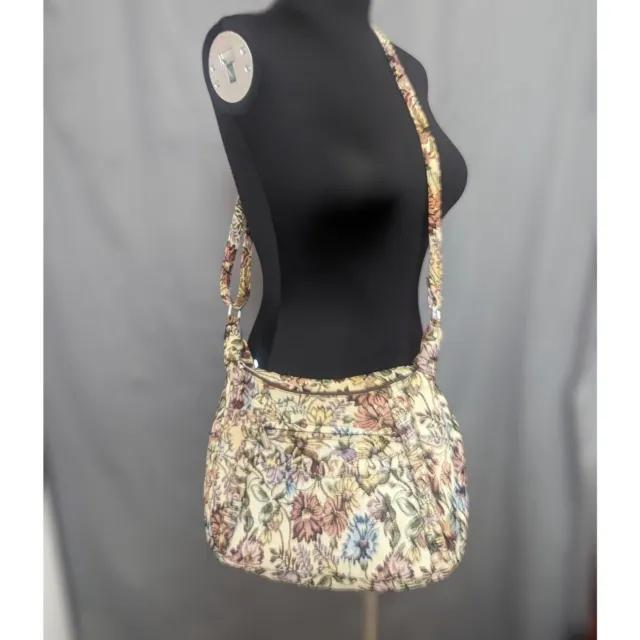 Vtg MAGNIFIQUE Floral Tapestry Shoulder Bag Purse EUC Lined Zipper Strap