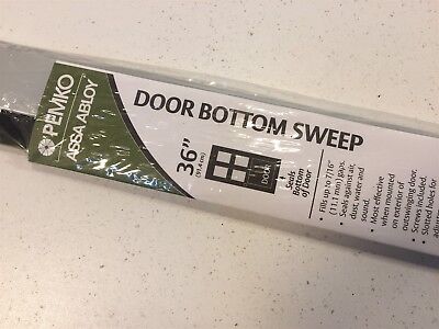 (10) Pemko 36" Door Bottom Sweep 315CN36 Anodized Aluminum With Neoprene Insert