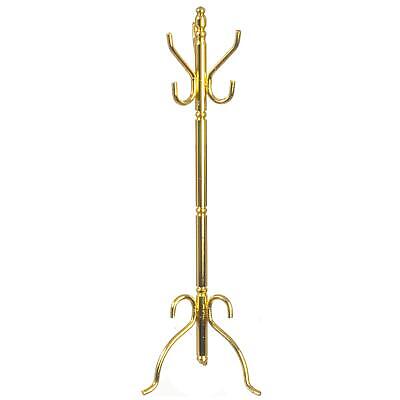 Dolls House Gold Hat & Coat Rack Stand Miniature Hall Accessory 1:12 Scale