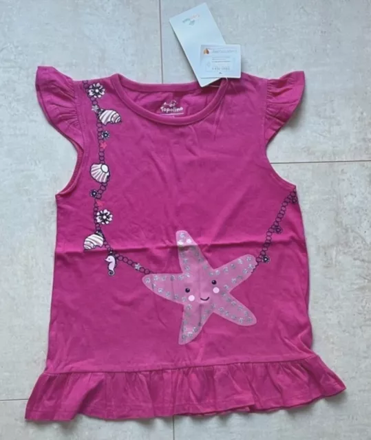 rosa Kinder Mädchen T-Shirt t Shirt Größe: 110 Neu mit Etikett