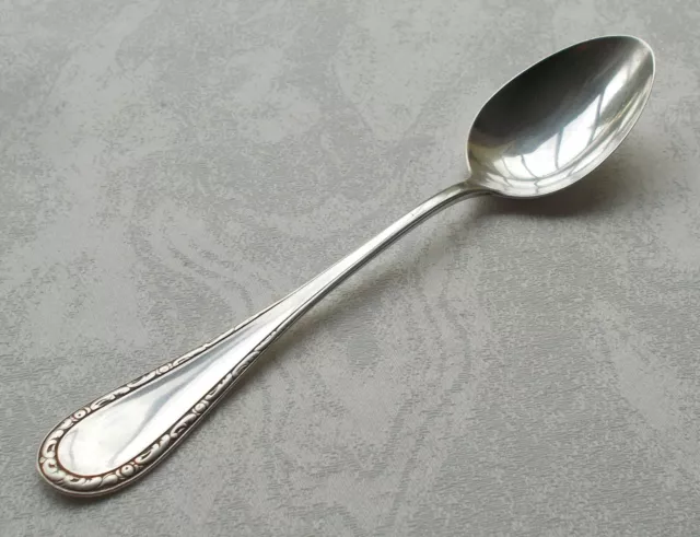 Rare Elegant Dessert Children Spoon BSF Art Nouveau Vine Pattern 800er Silver