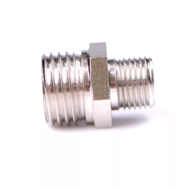 1/4'' BSP Male to 1/8'' BSP Male Airbrush Hose Adaptor Fitting Connector Um .sn