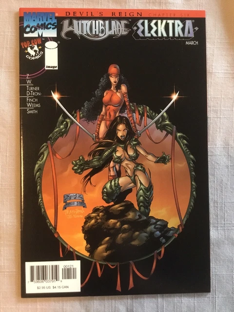 Devil's Reign #6 Witchblade Elektra VF+ Benitez Cover 1997 Image Marvel Comics