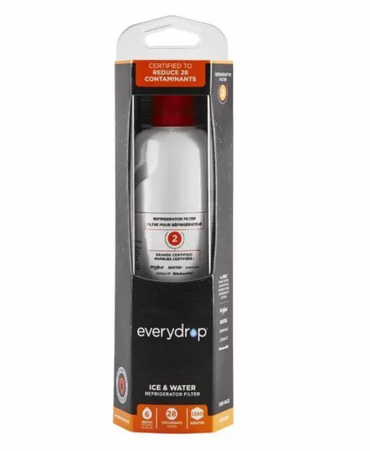 EVERYDROP BY WHIRLPOOL Ice and Refrigerator Water Filter 2 EDR2RXD1 New ...