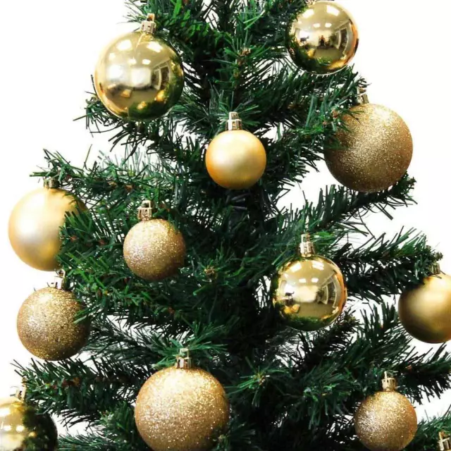 Palle Di Natale Set 70 Pezzi Color Oro Diverse Misure Decorazioni Albero Natale 3