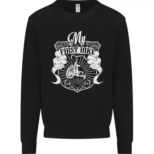 First Bike Funny Biker Motorbike Motorcyle Mens Sweatshirt Jumper