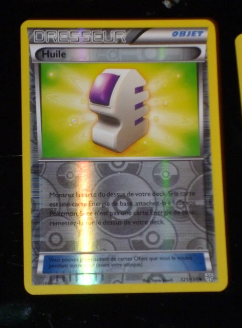 Tcg Pokemon Reverse Holo Card Carte Unco 121/135 Huile Tempete Plasma ★