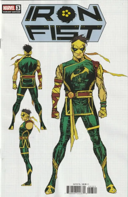 Iron Fist # 3 Design Variant Cover NM Marvel 2022 [G9]