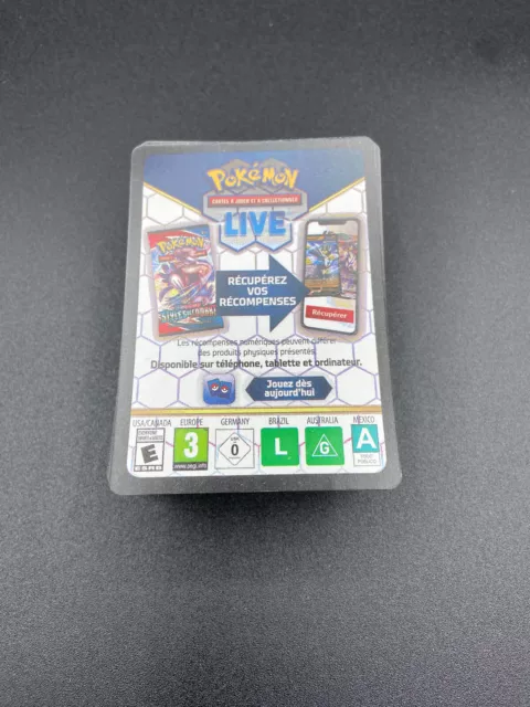 Lot 100 Codes Online TCG Pokémon Live Faille Paradoxe Ecarlate Violet EV04 NEUF