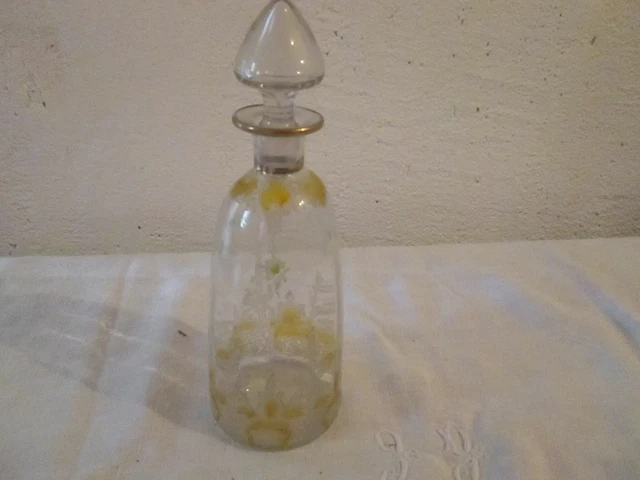 ANCIENNE CARAFE À liqueur Whisky en verre taillé EUR 25,00 - PicClick FR