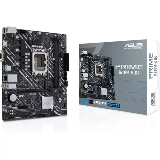 Asus Prime H610M-K D4 Scheda Madre Lga1700 Micro-Atx Intel H610 Ddr4 Pci 4.0