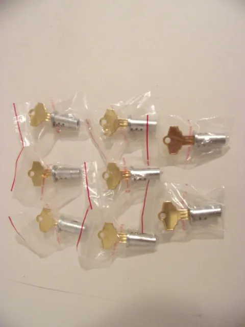 Gumball / Candy Machine Locks Lot of 8 keyed alike