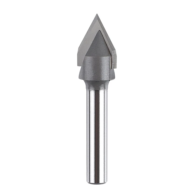 Carbdie Tip V Groove CNC Engraving Bit Router Bit CNC Woodwork Tools 60 Deg 1/2
