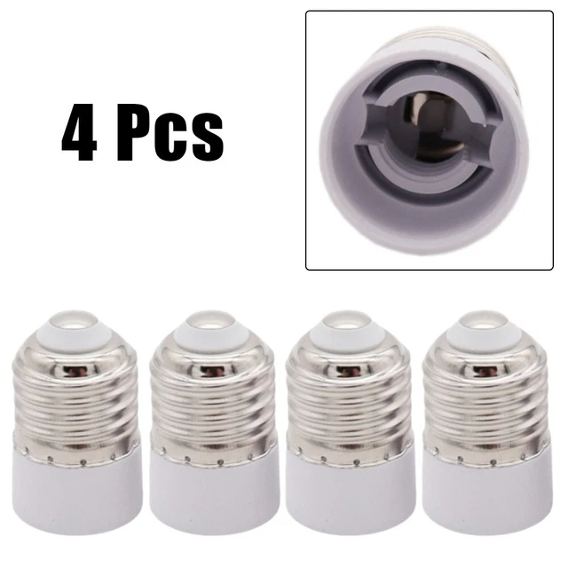 YinzPlus Adaptateur Douille E14 vers Prise AC - Convertisseur Douille Ampoule E14 en Prise Électrique 220V, Blanc, Certifié CE/RoHS 2 pièces
