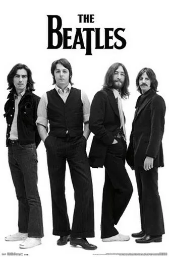THE BEATLES POSTER Amazing White Background Shot RARE HOT NEW 22x34