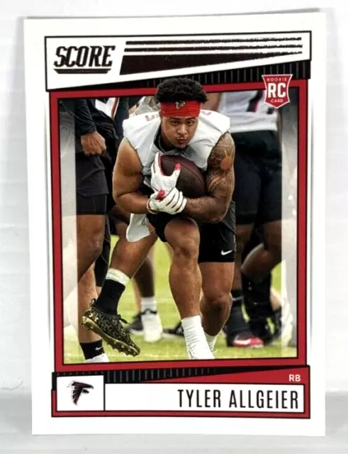 2022 Panini NFL Score #335 Tyler Allgeier Atlanta Falcons RC