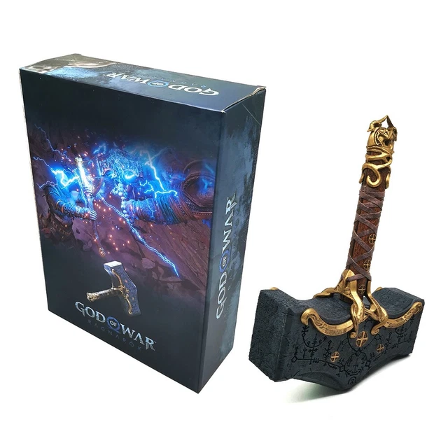 GOD OF WAR Thor's Hammer Ragnarok Kratos Thorhammer Mjolnir 35cm Figure