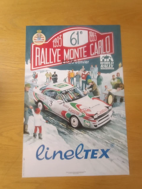 AFFICHE OFFICIELLE DU 27 ème Rallye Monte-Carlo Historique 2025 EUR 15