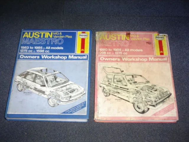 Job Lot Austin Mg Vanden Plas Maestro Metro Haynes Owners Workshop Manual Used