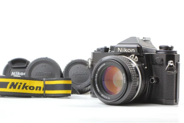 [Almost MINT Strap] Nikon FE Black 35mm SLR Camera Ai 50mm F1.4 Lens From Japan