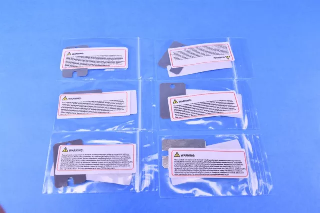 6 Indium Foil Thermal Pads for Transistor MOSFET Peltier 1" x 1.5" 100u