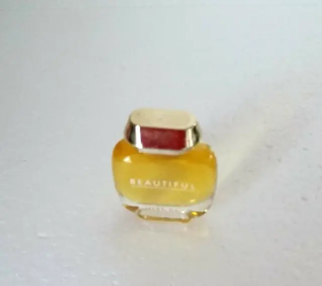 Estée LAUDER MINIATURE  Beautiful EAU de PARFUM 4 ML - BOUCHON Doré VINTAGE 1980