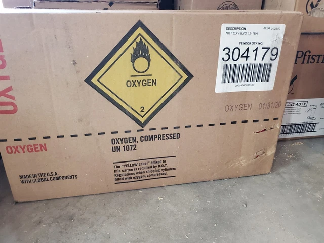 12pack BERNZOMATIC OXYGEN Cylinder, 1.4oz LOCAL PICKUP