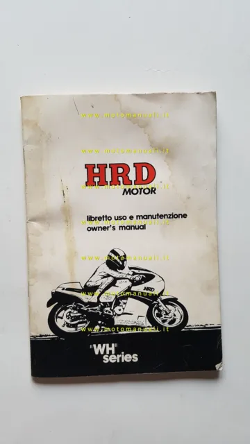 HRD modelli serie WH 125 manuale uso manutenzione libretto originale