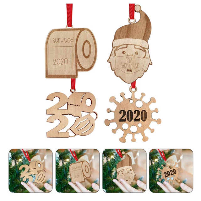 Adorno de madera colgantes de árbol de Navidad decoración de árbol de Navidad
