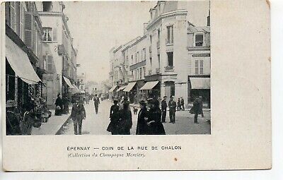 EPERNAY - Marne - CPA 51 - les rues - la rue de Chalons - un coin
