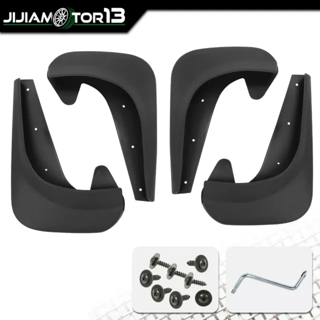 4PCS Universal Splash Guards Mud Flaps Fit For 2005-2015 Car Front & Rear Fender