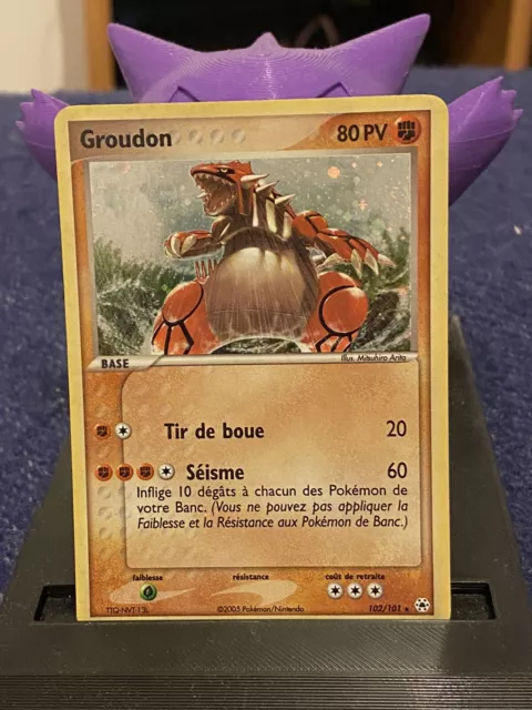 Carte Pokemon Groudon Secret 102/101 Ex Légendes Oubliées - EXC/NM - FR - SWIRL