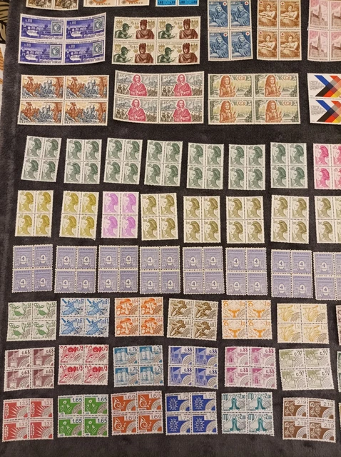 LOT DE 4 Timbres France Neufs 1956 - Série Sportive EUR 6,00 - FR