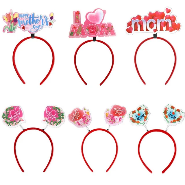 Heißer Verkauf Haarreifen Buchstabe Tiara Muttertag Party Accessoires Dekoration
